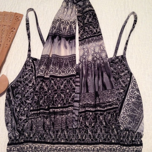 Julia Maxi Dress Stretch Smock Empire Waist S - Picture 5 of 8